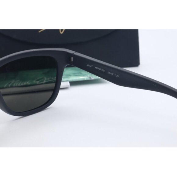 Maui Jim Secrets MJ 767-2M Black Cat Eye Sunglasses Gray polarized Lenses 56mm - Picture 5 of 5